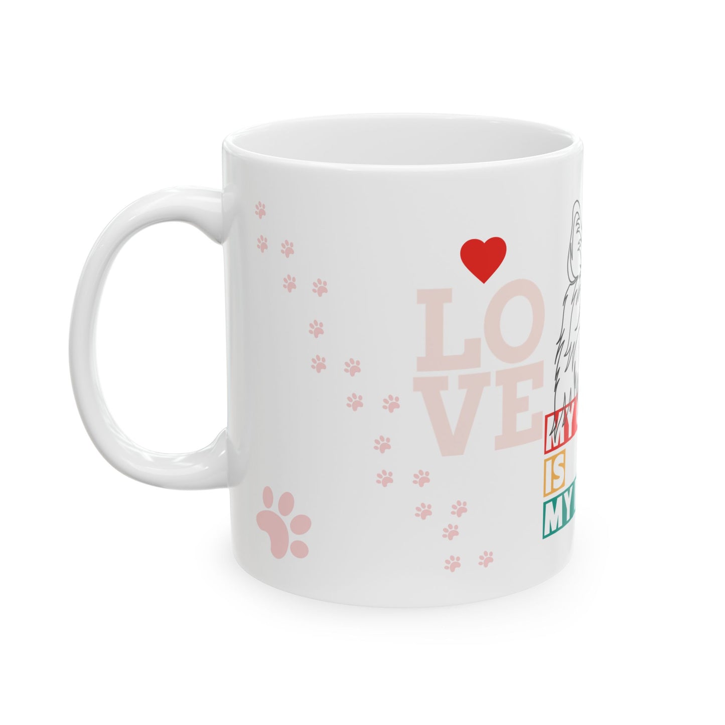 Cute Cat Boss Ceramic Mug - Perfect Gift for Cat Lovers, Funny Pet Owner Mug, Coffee Cup for Cat Moms, Animal Lover Gifts, 11oz 15oz