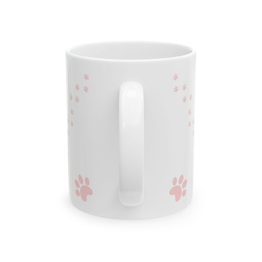 Cute Cat Boss Ceramic Mug - Perfect Gift for Cat Lovers, Funny Pet Owner Mug, Coffee Cup for Cat Moms, Animal Lover Gifts, 11oz 15oz