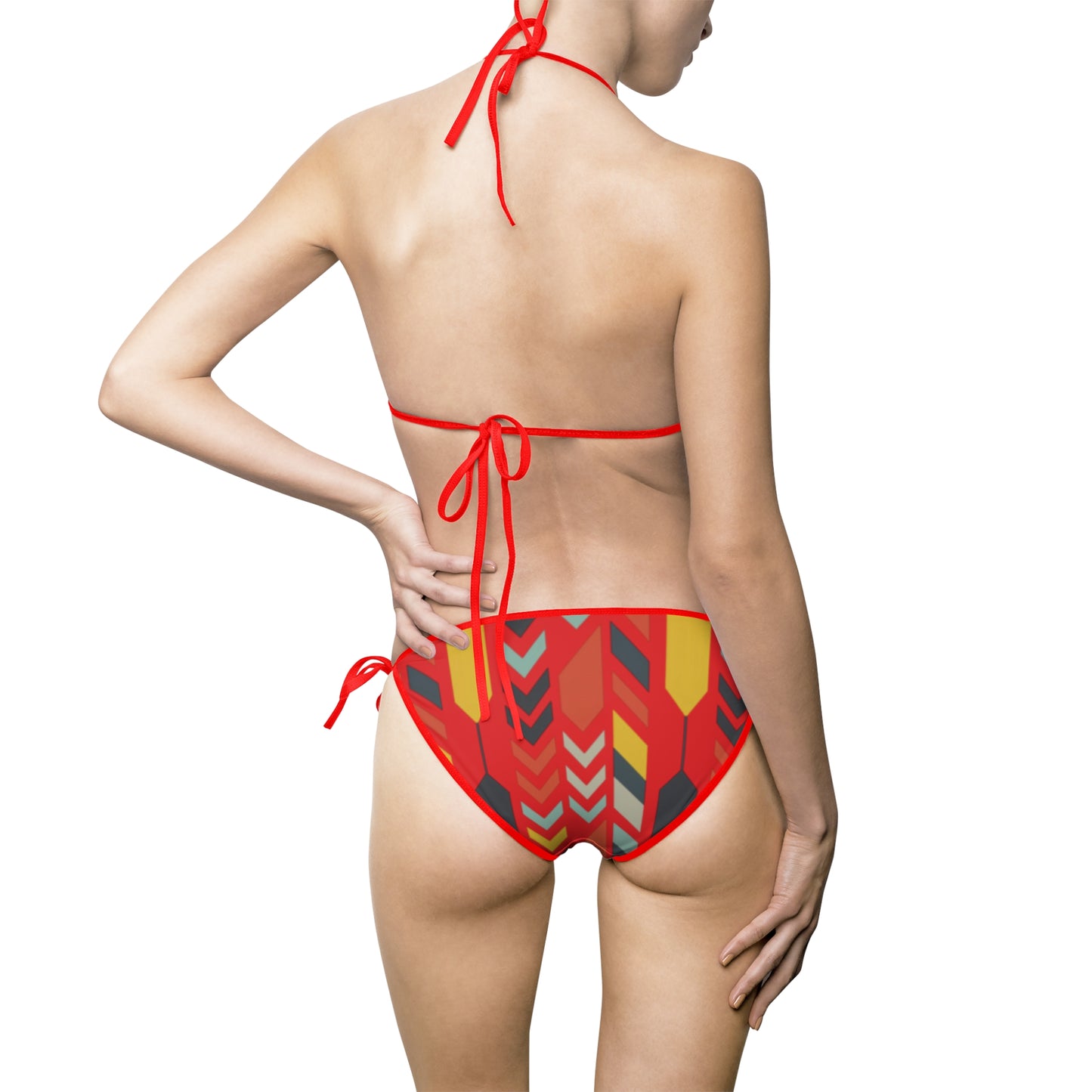 Vibrant Women's Bikini Swimsuit, Summer Beachwear, Tropical Swim Set, Pool Party Outfit, Vacation Attire