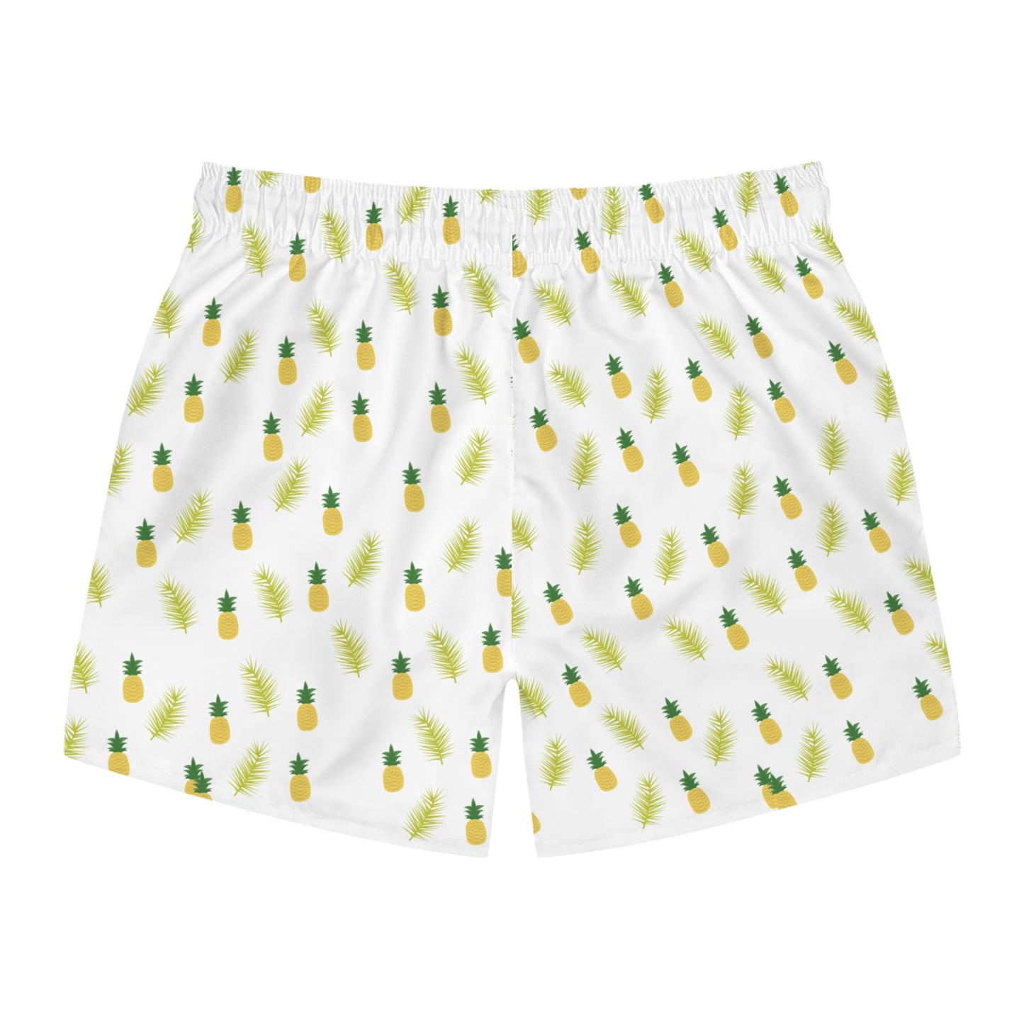 Tropical Pineapple Swim Trunks, Fun Beach Shorts, Summer Swimwear, Vacation Ready, Men's Swim Shorts
