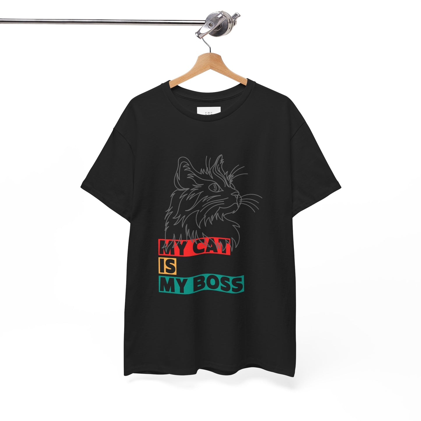 Funny Cat Lover TShirt  My Cat Is My Boss Cute Kitty Shirt for Women and Men