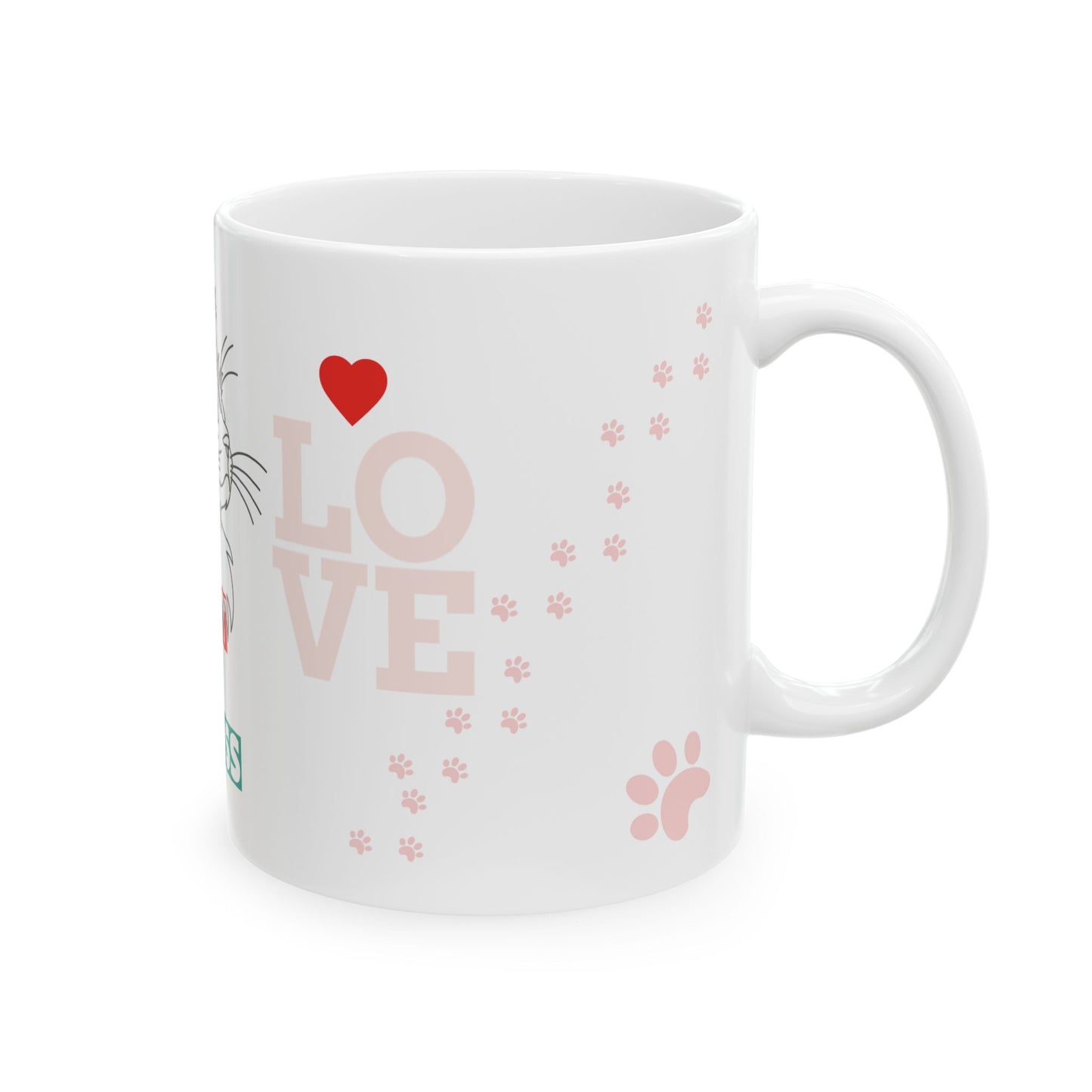 Cute Cat Boss Ceramic Mug - Perfect Gift for Cat Lovers, Funny Pet Owner Mug, Coffee Cup for Cat Moms, Animal Lover Gifts, 11oz 15oz