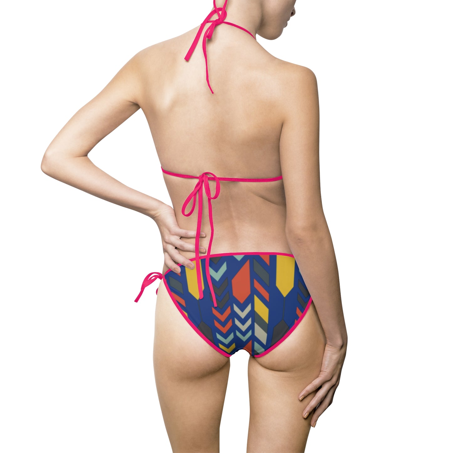Vibrant Women's Bikini Swimsuit, Summer Beachwear, Tropical Swim Set, Pool Party Outfit, Vacation Attire